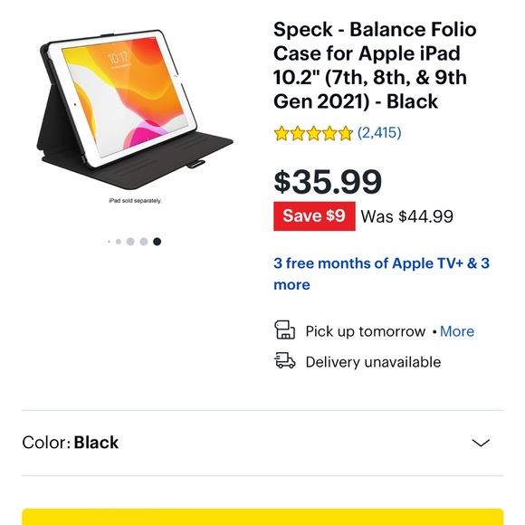 Speck iPad slim folio case - Picture 1 of 3